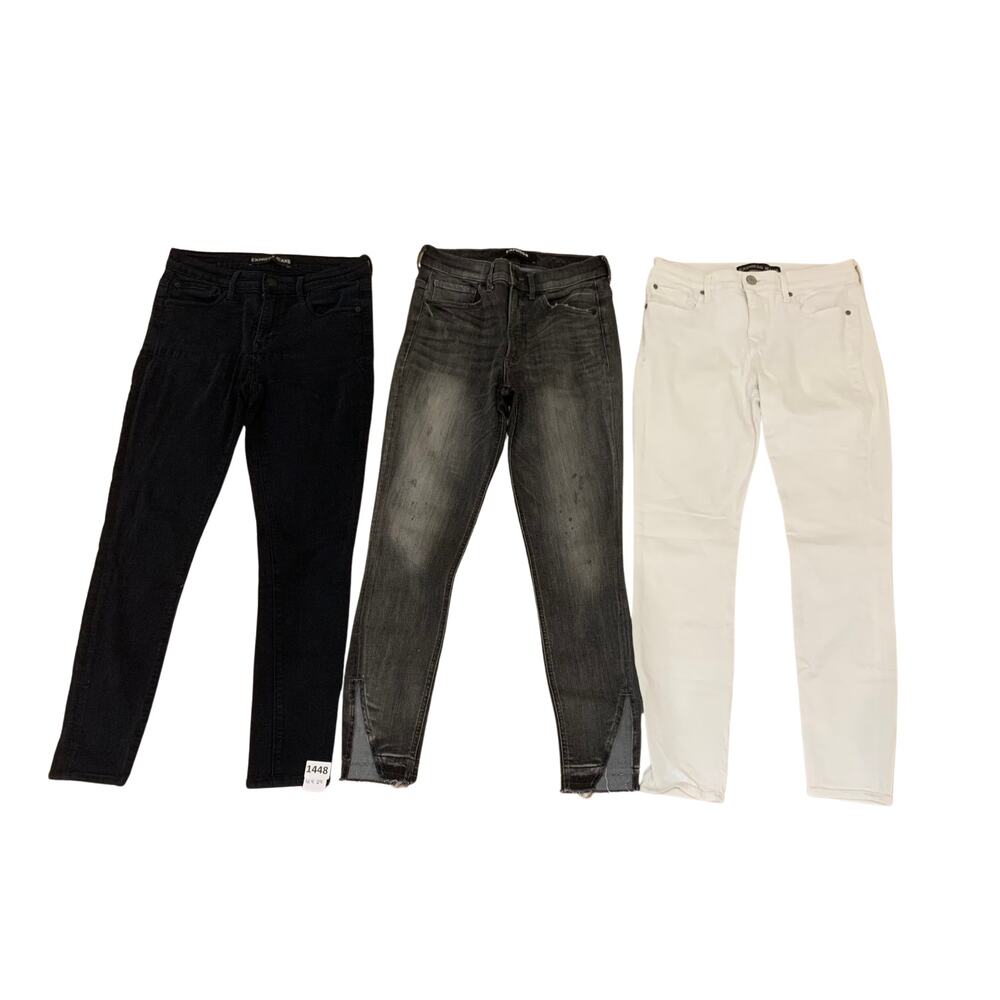Express, Women's Bundle Jeans, legging Midrise, 6R, black